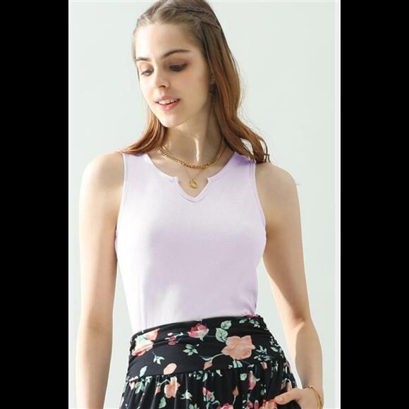 Ninexis Notched Rib Knit Tank - Picture 6 of 12